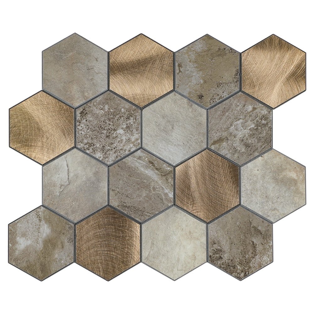 zelfklevende-mozaiek-steenstrip-hexagon-medium-stone